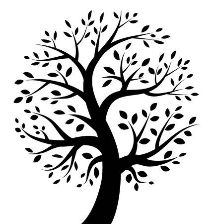 25433320 - black tree icon